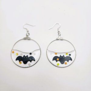 2/$30 SALE Halloween Bat Earrings - Handmade & Lightweight
